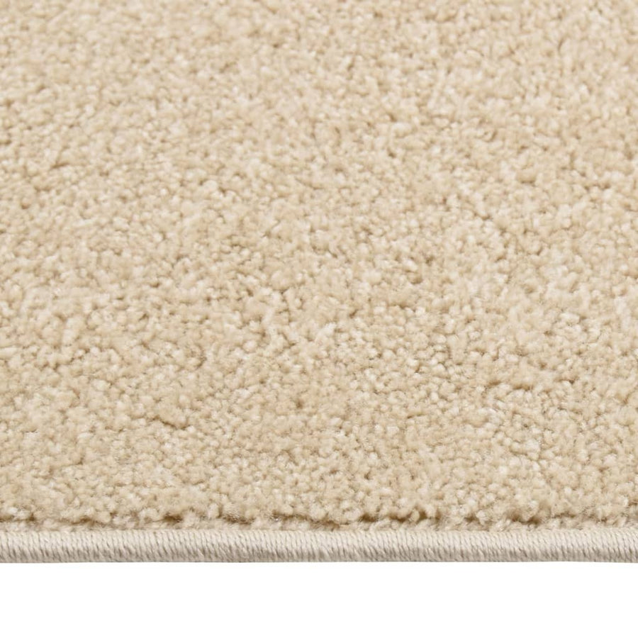 Vloerkleed Kortpolig 160 x 230 cm Beige