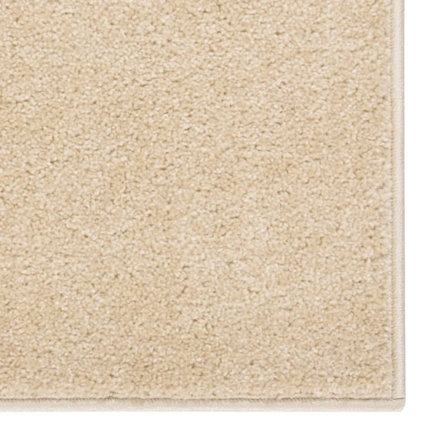 Vloerkleed Kortpolig 160 x 230 cm Beige