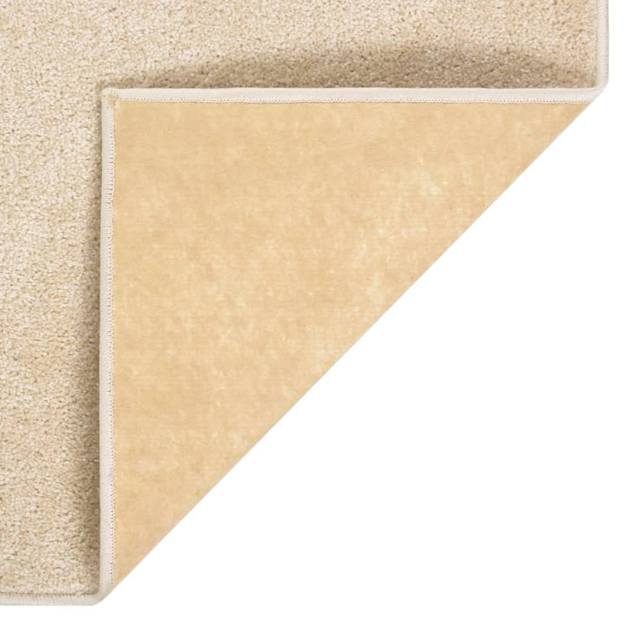 Vloerkleed Kortpolig 160 x 230 cm Beige