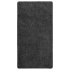 Vloerkleed Shaggy Anti-Slip 80 x 150 cm Donkergrijs