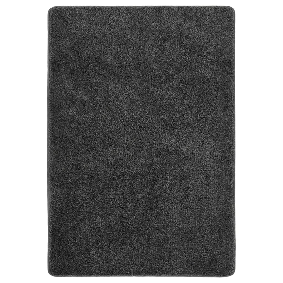 Vloerkleed Shaggy Anti-Slip 120 x 170 cm Donkergrijs