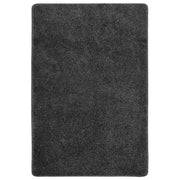 Vloerkleed shaggy anti-slip 140x200 cm donkergrijs