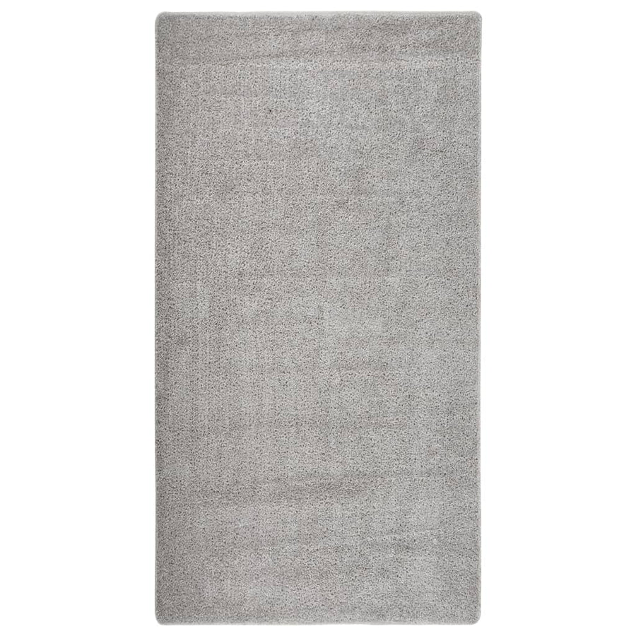 Vloerkleed Shaggy Anti-Slip 80 x 150 cm Lichtgrijs