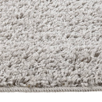 Vloerkleed Shaggy Anti-Slip 80 x 150 cm Lichtgrijs