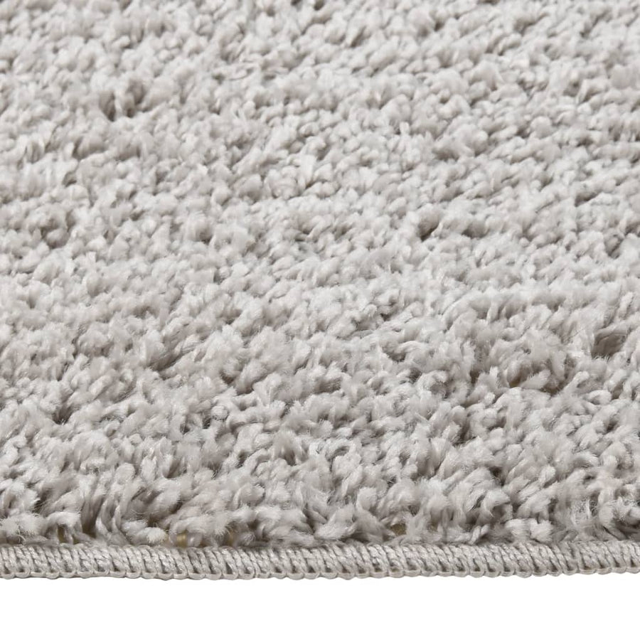 Vloerkleed Shaggy Anti-Slip 80 x 150 cm Lichtgrijs