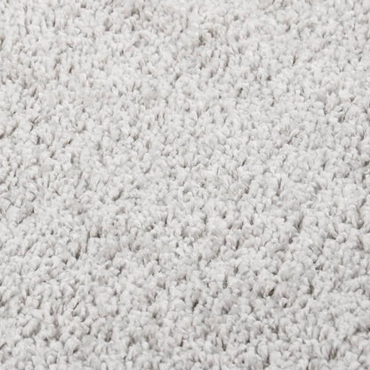 Vloerkleed Shaggy Anti-Slip 80 x 150 cm Lichtgrijs