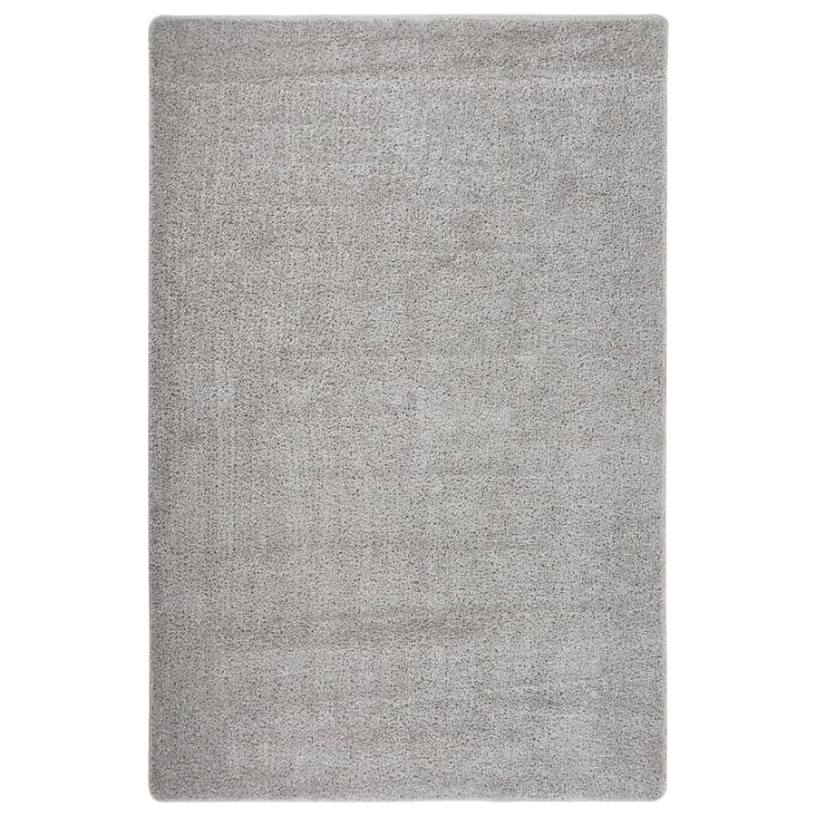 Vloerkleed Shaggy Anti-Slip 200 x 290 cm Lichtgrijs