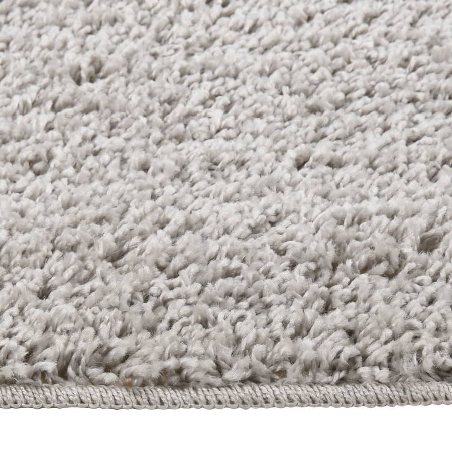 Vloerkleed Shaggy Anti-Slip 200 x 290 cm Lichtgrijs