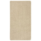 Vloerkleed shaggy anti-slip 80x150 cm crème