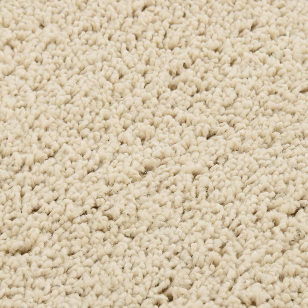 Vloerkleed Shaggy Anti-Slip 80X150Cm Kleurig 80 x 150 cm Crème