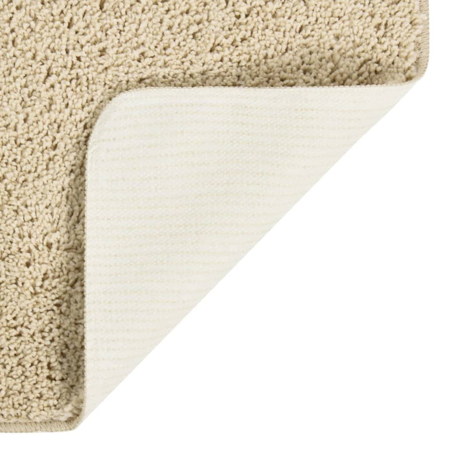 Vloerkleed Shaggy Anti-Slip Kleurig 120 x 170 cm Crème