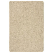 Vloerkleed shaggy anti-slip 140x200 cm crème