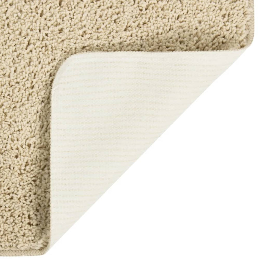 Vloerkleed Shaggy Anti-Slip Kleurig 140 x 200 cm Crème