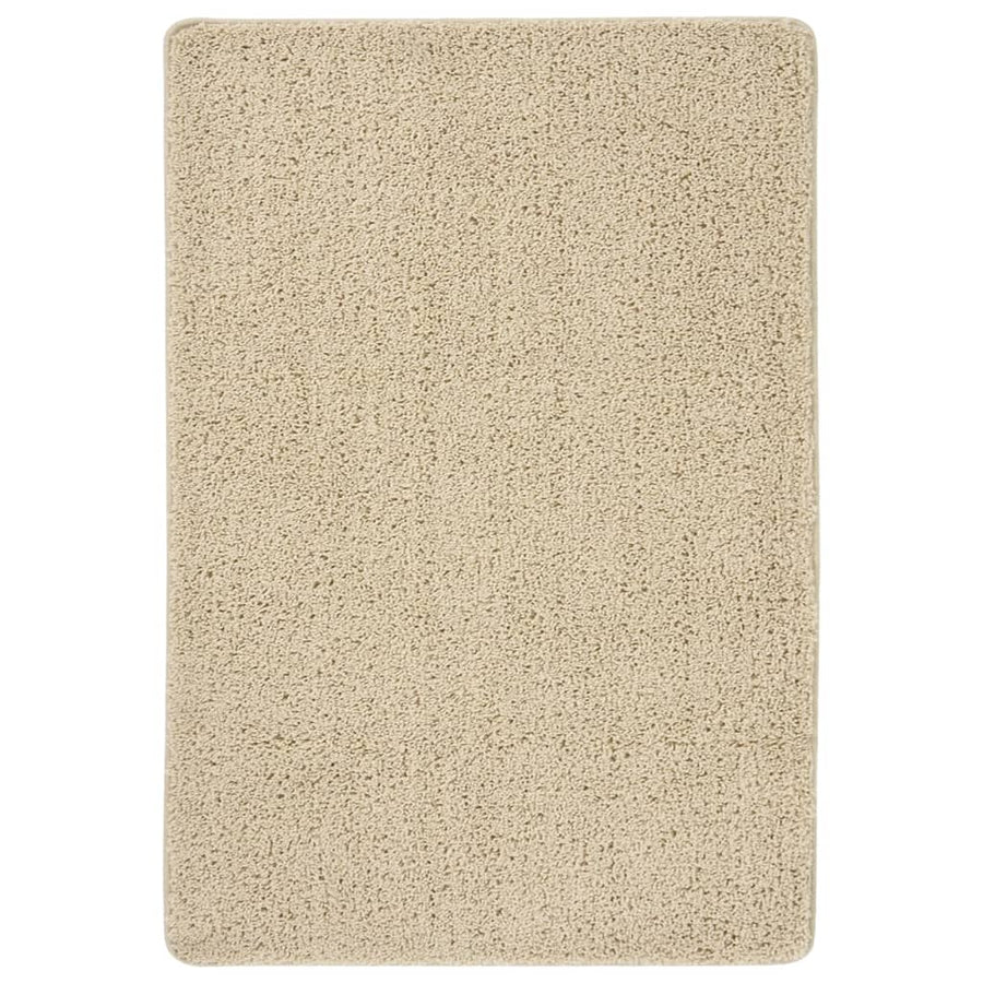 Vloerkleed Shaggy Anti-Slip Kleurig 160 x 230 cm Crème