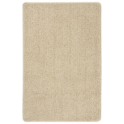 Vloerkleed Shaggy Anti-Slip Kleurig 200 x 290 cm Crème
