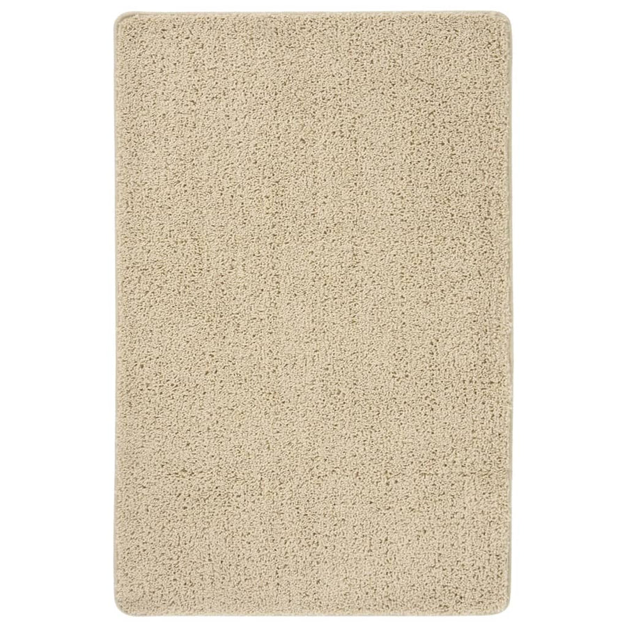 Vloerkleed Shaggy Anti-Slip Kleurig 200 x 290 cm Crème