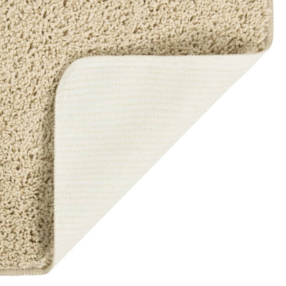 Vloerkleed Shaggy Anti-Slip Kleurig 200 x 290 cm Crème