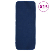 Trapmatten 15 st marineblauw 60x25 cm