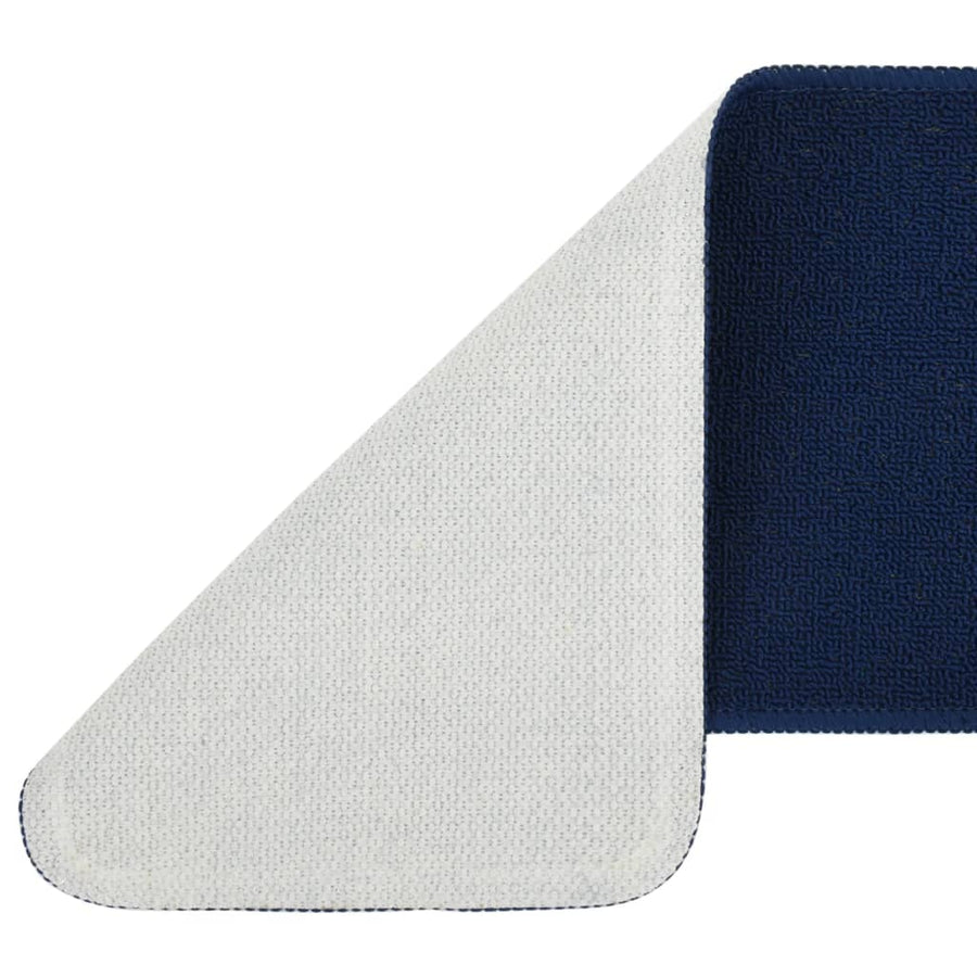Trapmatten 15 st anti-slip rechthoekig 60x25 cm marineblauw