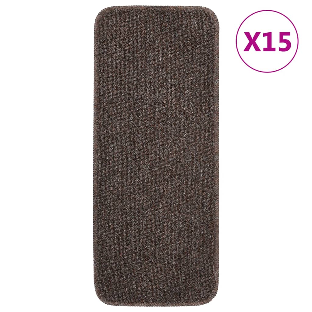 Trapmatten Anti-Slip Rechthoekig 60 x 25 cm Bruin