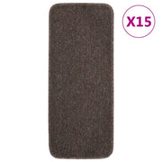 Trapmatten 15 st 60x25 cm bruin anti-slip