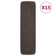Trapmatten 15 st 75x20 cm bruin anti-slip