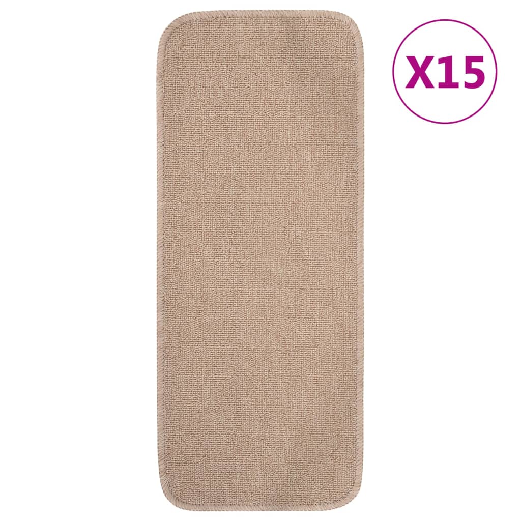 Trapmatten Anti-Slip Rechthoekig 60 x 25 cm Beige