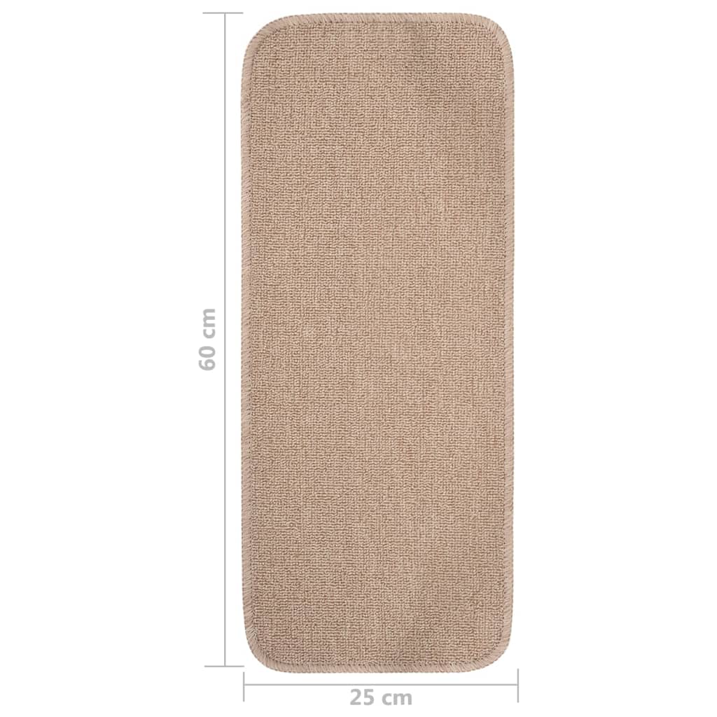 Trapmatten Anti-Slip Rechthoekig 60 x 25 cm Beige