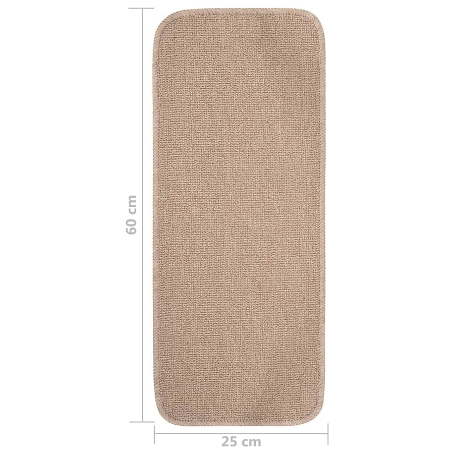Trapmatten Anti-Slip Rechthoekig 60 x 25 cm Beige