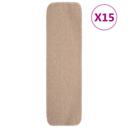 Trapmatten 15 st 75x20 cm beige anti-slip