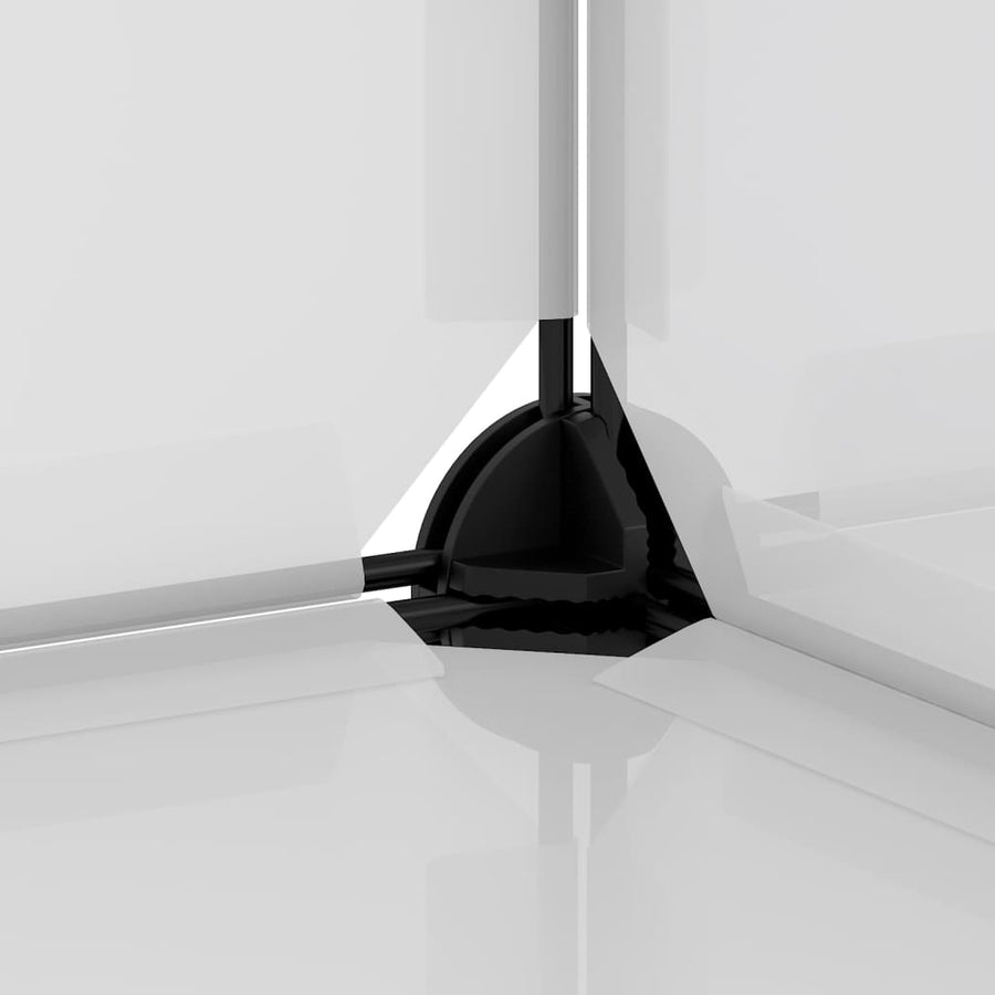 Opbergmeubel Met 9 Vakken Polypropeen Transparant 95.5 x 31.5 x 124 cm Doorzichtig