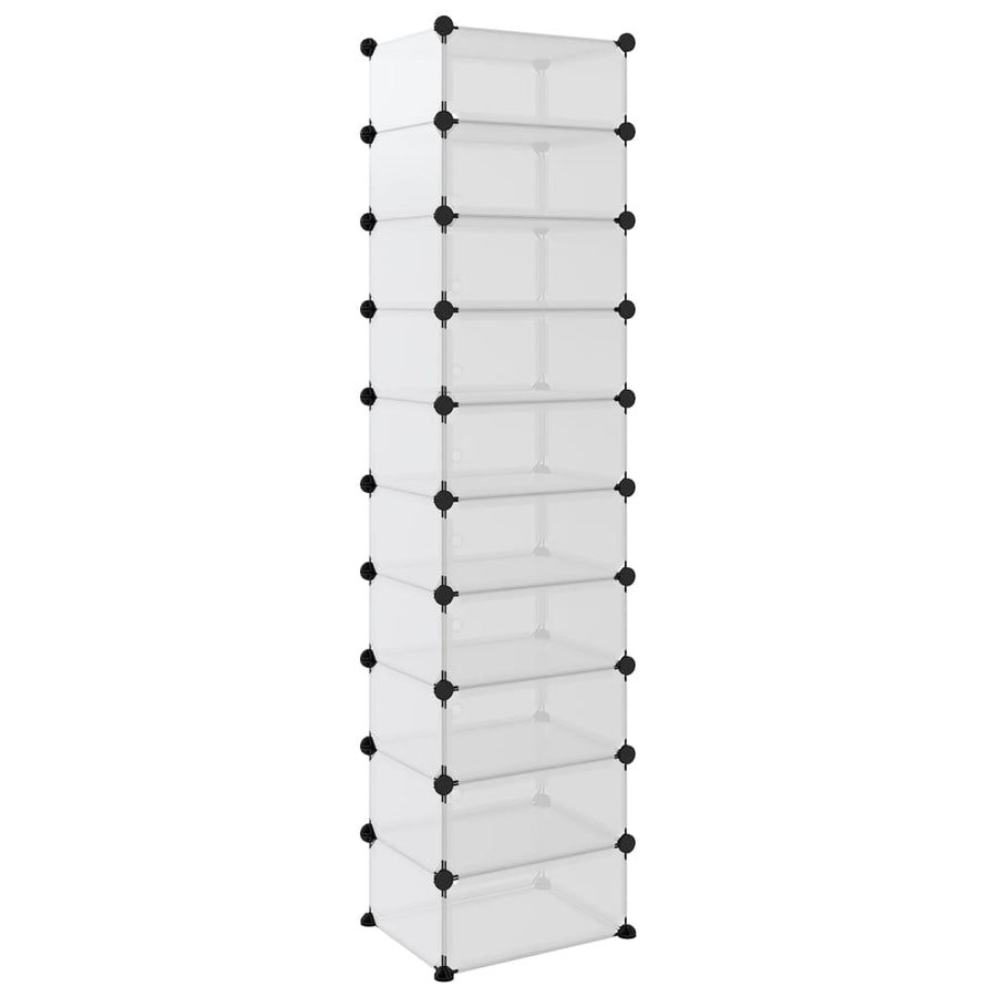 Schoenenrek 44X32X174 Cm Polypropeen Transparant