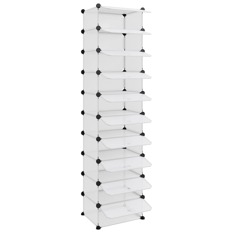 Schoenenrek 44X32X174 Cm Polypropeen Transparant