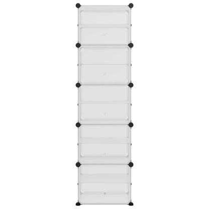 Schoenenrek 44X3,5X53,5 Cm Polypropeen Transparant 44 x 31.5 x 153.5 cm Doorzichtig