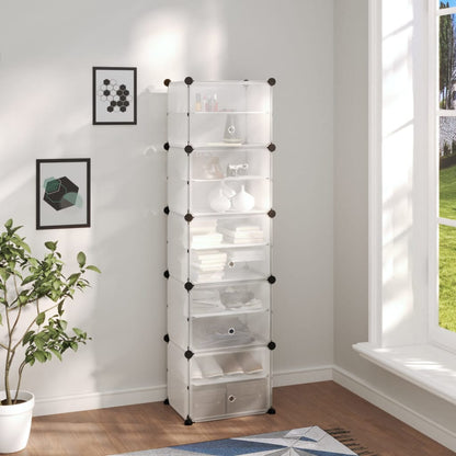 Schoenenrek 44X3,5X53,5 Cm Polypropeen Transparant 44 x 31.5 x 153.5 cm Doorzichtig