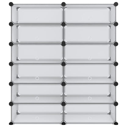 Schoenenrek 94,5X36,5X06 Cm Polypropeen Transparant 94.5 x 36.5 x 106 cm Doorzichtig