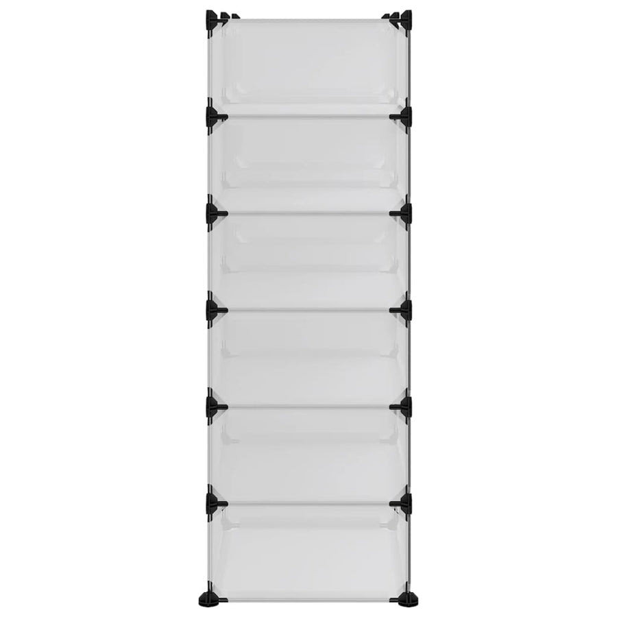 Schoenenrek 94,5X36,5X06 Cm Polypropeen Transparant 94.5 x 36.5 x 106 cm Doorzichtig