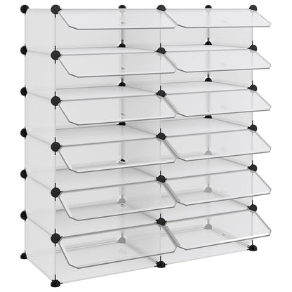 Schoenenrek 94,5X36,5X06 Cm Polypropeen Transparant 94.5 x 36.5 x 106 cm Doorzichtig