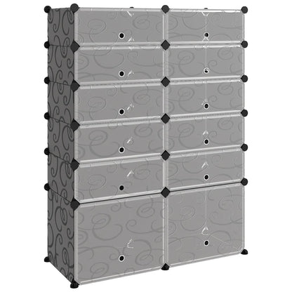 Schoenenrek 94X37X125 Cm Polypropeen Zwart