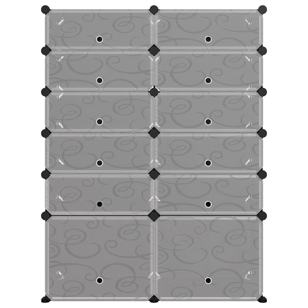 Schoenenrek 94X37X125 Cm Polypropeen Zwart