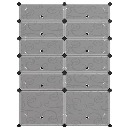 Schoenenrek 94X37X125 Cm Polypropeen Zwart