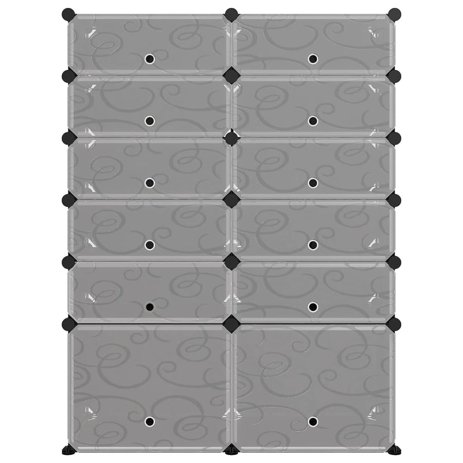Schoenenrek 94X37X125 Cm Polypropeen Zwart