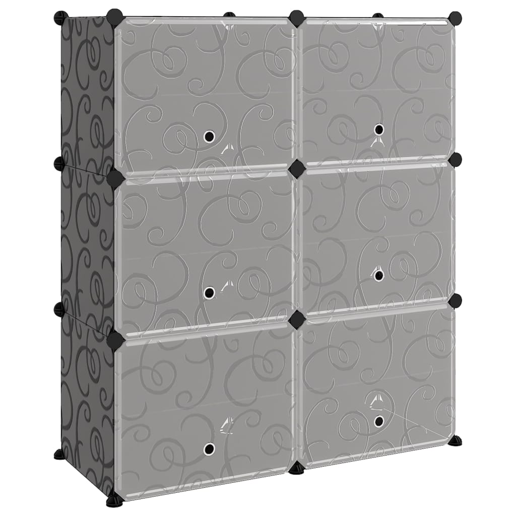 Schoenenrek 84,5X3X93,5 Cm Polypropeen 84.5 x 31 x 93.5 cm Zwart