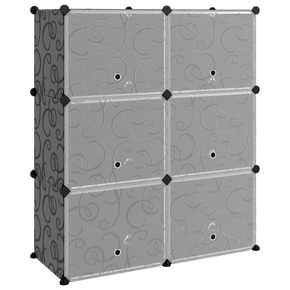Schoenenrek 84,5X3X93,5 Cm Polypropeen 84.5 x 31 x 93.5 cm Zwart
