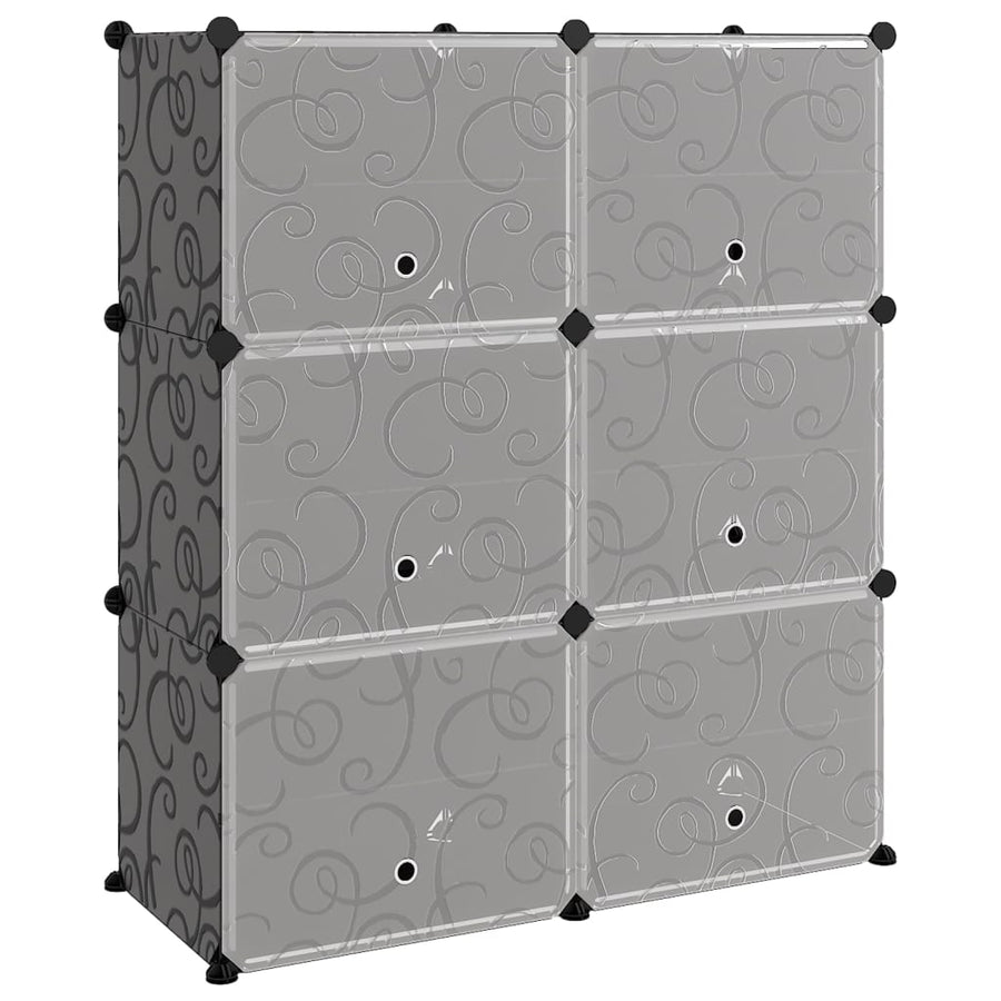 Schoenenrek 84,5X3X93,5 Cm Polypropeen 84.5 x 31 x 93.5 cm Zwart