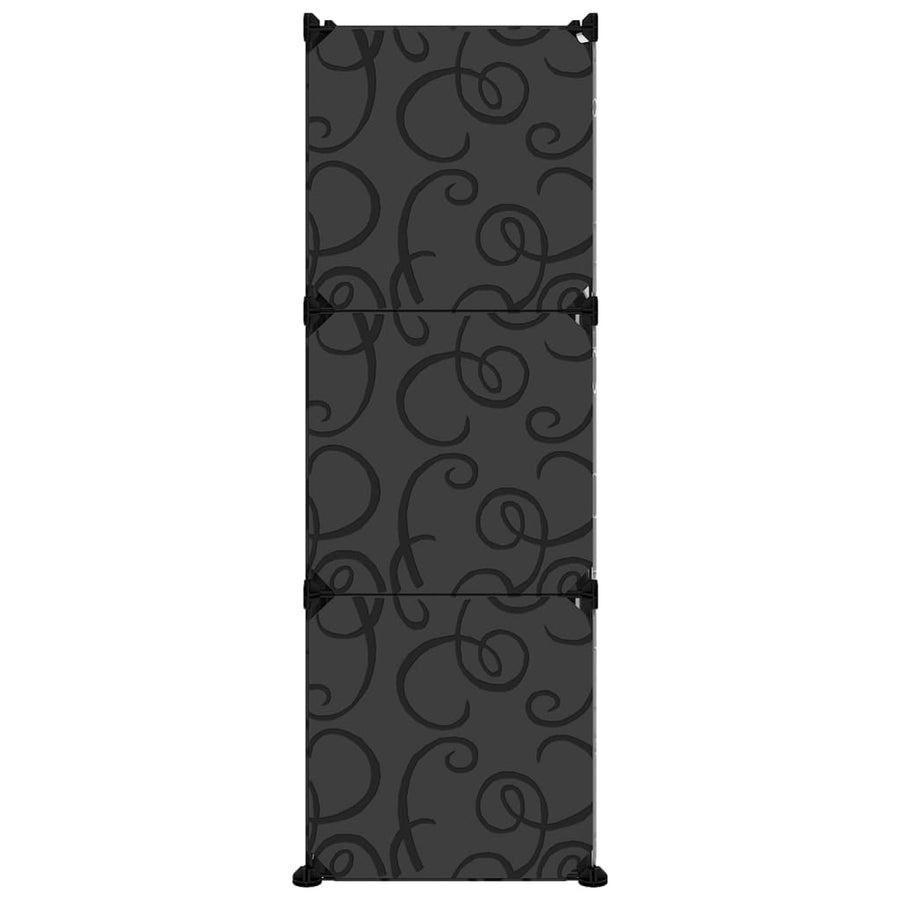 Schoenenrek 84,5X3X93,5 Cm Polypropeen 84.5 x 31 x 93.5 cm Zwart