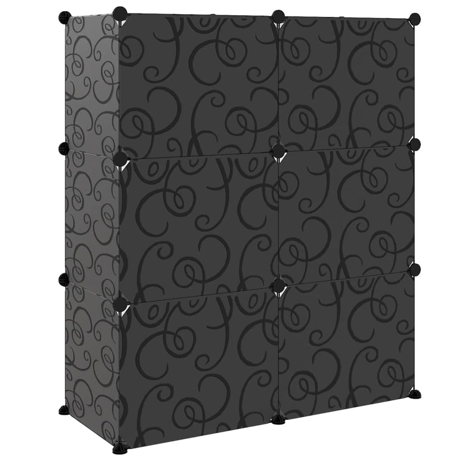 Schoenenrek 84,5X3X93,5 Cm Polypropeen 84.5 x 31 x 93.5 cm Zwart