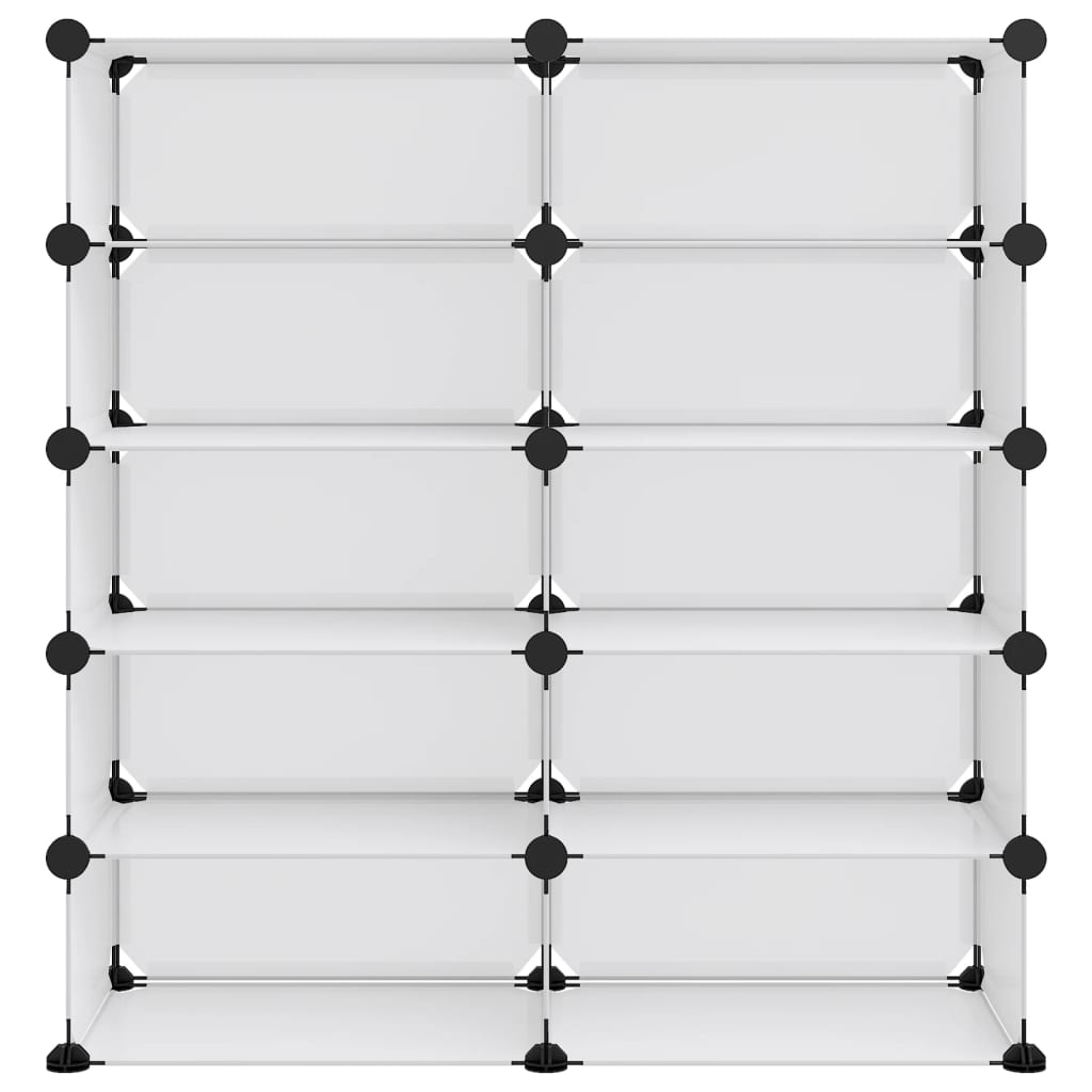 Schoenenrek 84X32X88,5 Cm Polypropeen Transparant