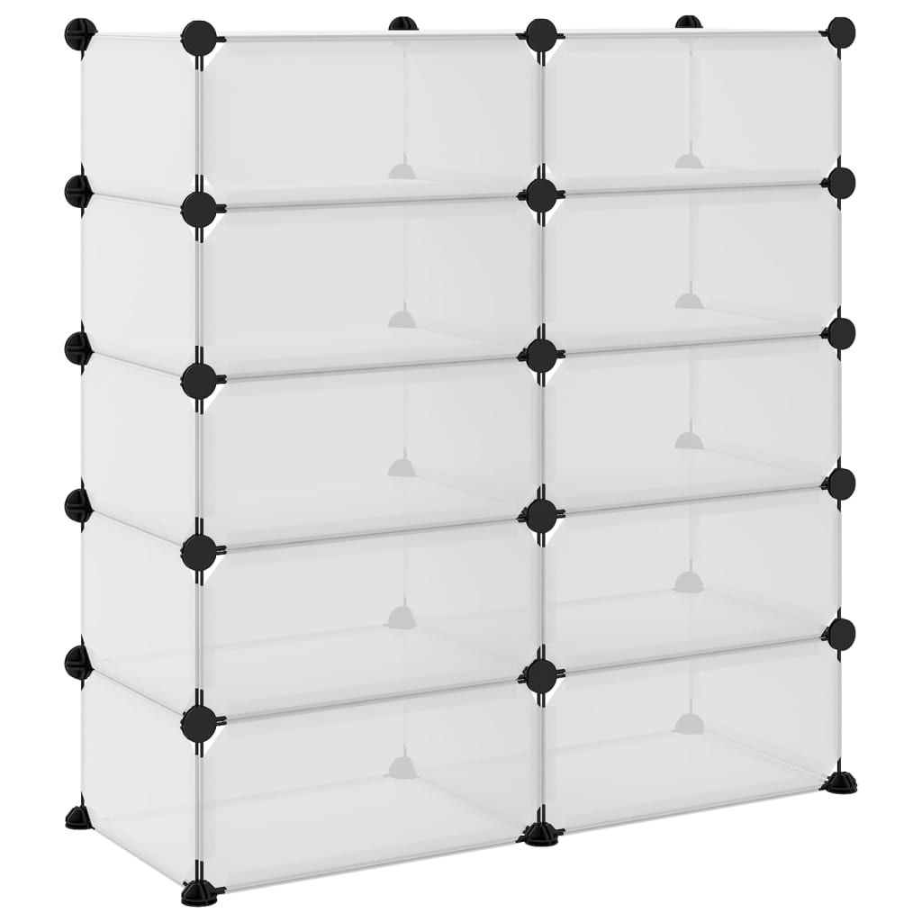 Schoenenrek 84X32X88,5 Cm Polypropeen Transparant