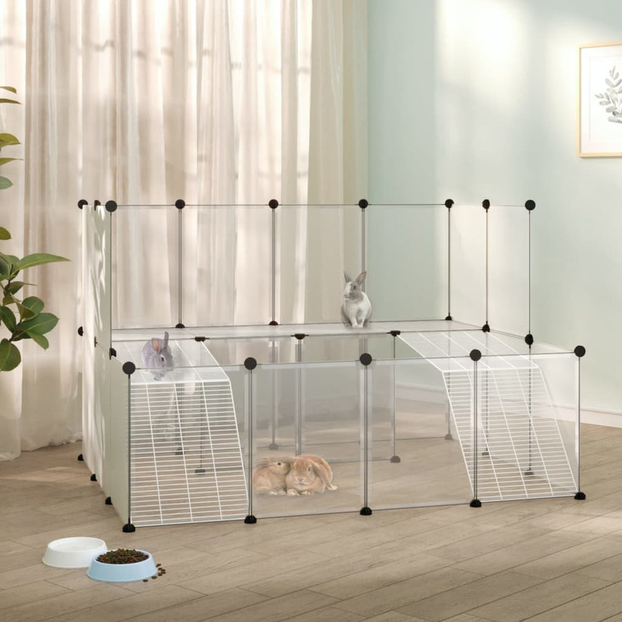 Dierenhok Klein 143X107X93 Polypropeen En Staal Zwart